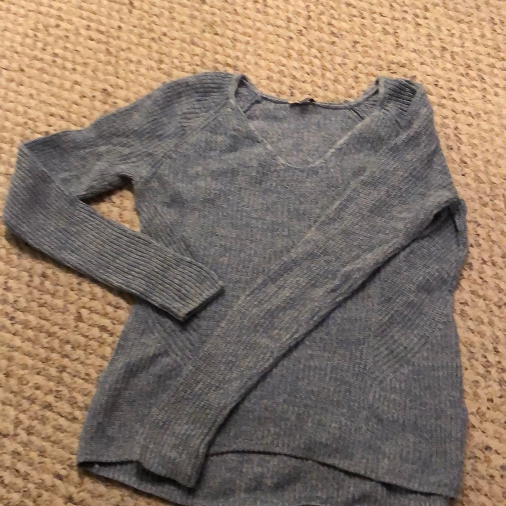 Blue cotton sweater